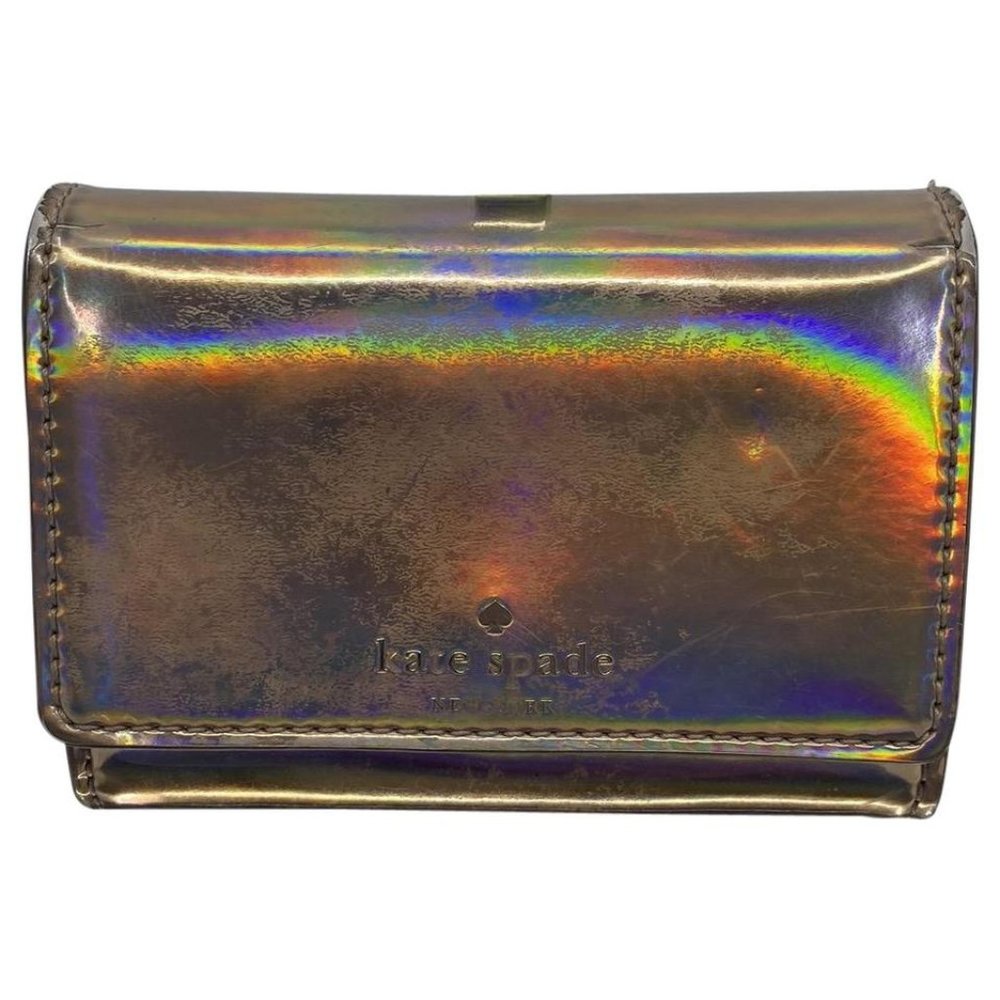 Kate Spade Golden Shiny Leather Wallet